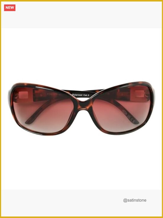 Polarized Sunglasses For Women, Brown Tortoise Shell, Scratch Resistant Lenses main image 4